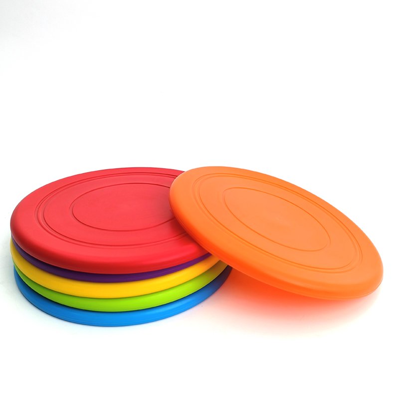 Soft Round TPR pet dog flying disc toy interaction toy for dog outdoor frisbeed training toys