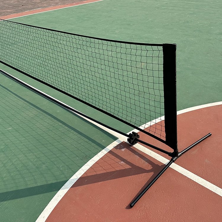 Factory Wholesale Top High Quality Customized Logo Printed Small Package 9 Section Pipe Portable Tennis Net