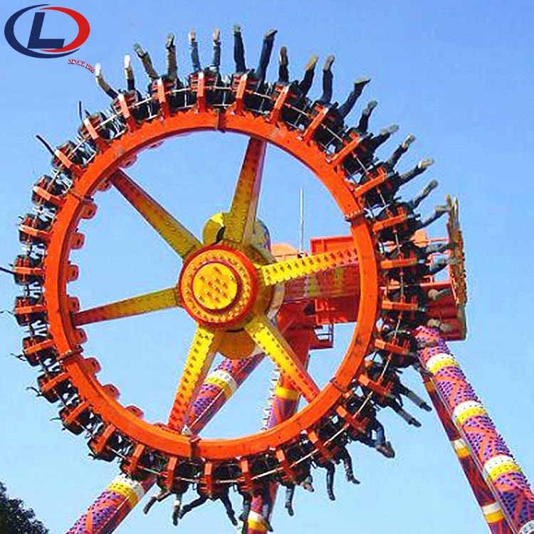 Outdoor Amusement Rides Park Machine Manufacturer Adults Games Swing Hammer Rides Big Frisbee Pendulum for sale