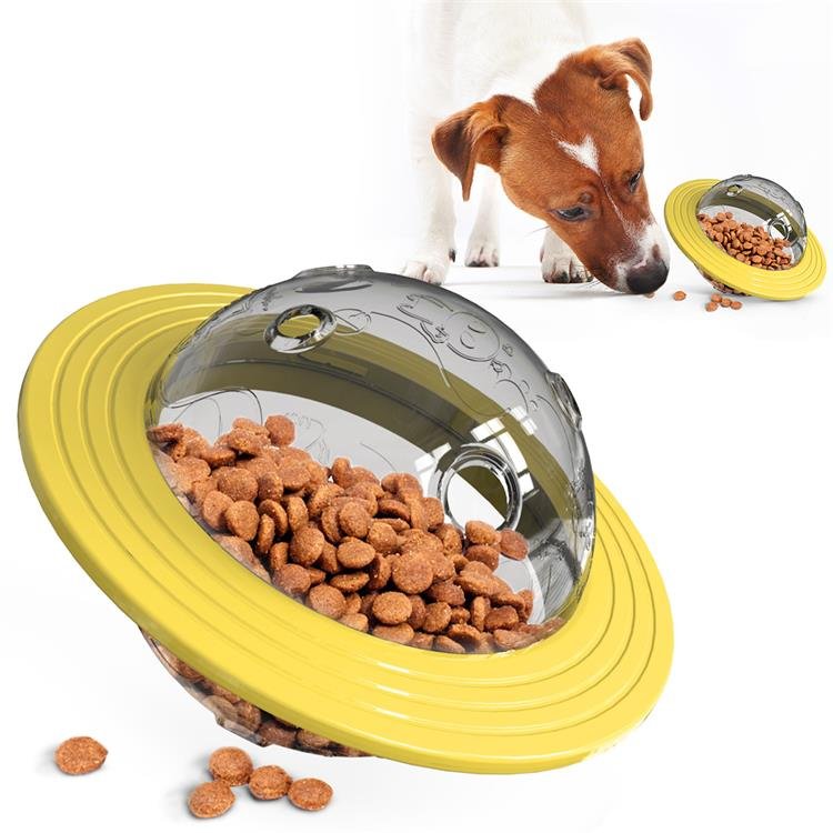 Dog Planet Treat Toy interactive Pet Leaking Food Dog Toys Slow Feeder wholesale UFO Shape Planet Frisbeed