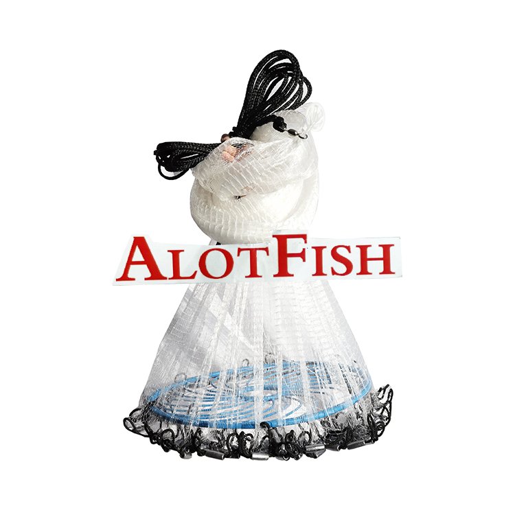 Factory price frisbee drawstring easy throw Nylon Monofilament American Style 8ft 0.75lb cast net