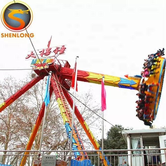 Amusement Park Attraction Equipment 8/16/24/30 Seats Frisbee Hammer Spinning Mini Pendulum Rides For Sale