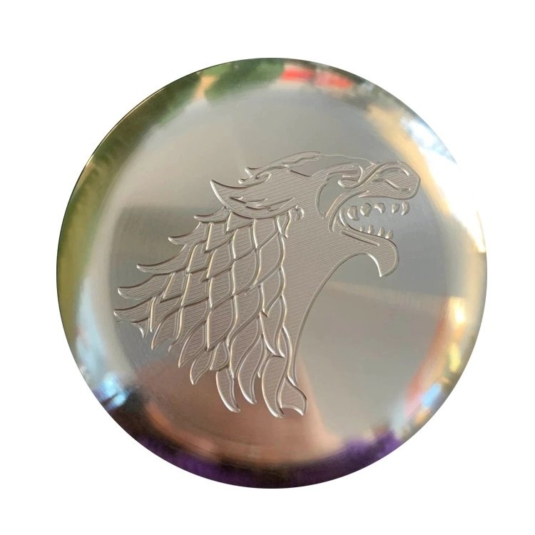 Custom CNC Machining Disc Golf Aluminum Mini Metal Frisbee Marker Custom Made Multicolor Stamp Laser Engrave