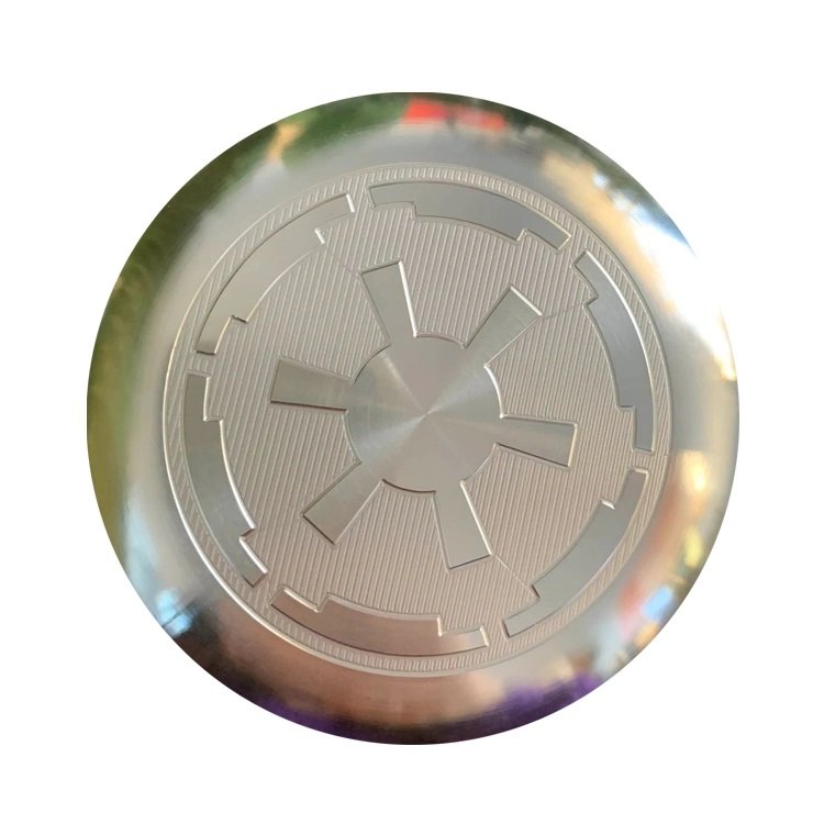 Custom CNC Machining Disc Golf Aluminum Mini Metal Frisbee Marker Custom Made Multicolor Stamp Laser Engrave