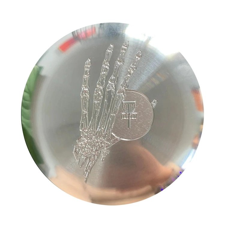 Custom CNC Machining Disc Golf Aluminum Mini Metal Frisbee Marker Custom Made Multicolor Stamp Laser Engrave