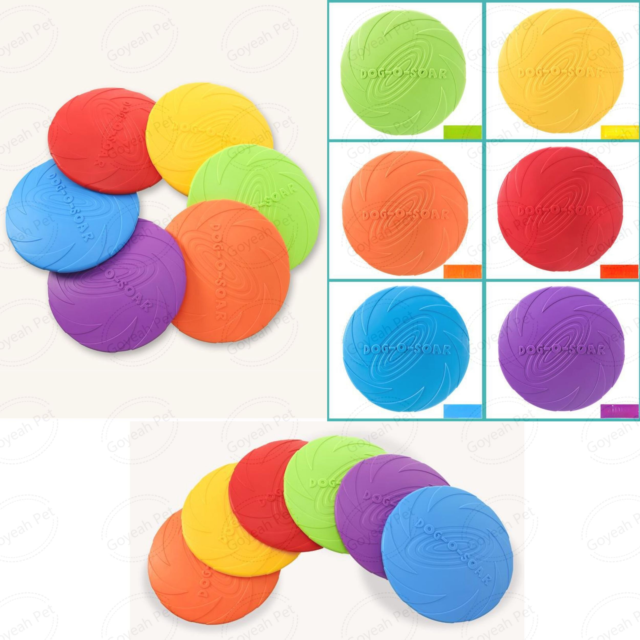 New Design TPR Interactive Pet Toy Entertaining Dog Fetching Toy Flying Disc