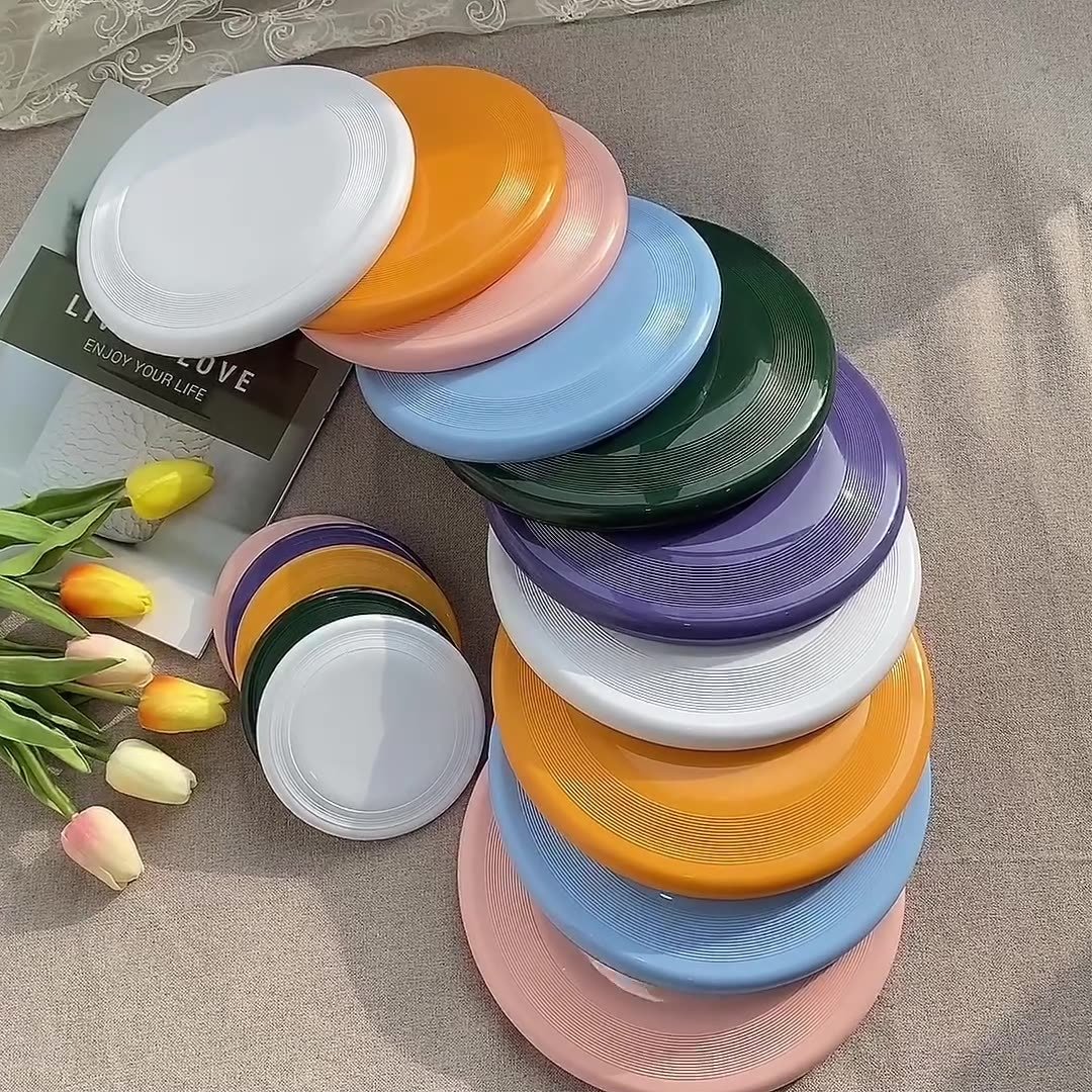Hot selling dog toy flying discs resistant chew puppy training interactive pet frisbeed