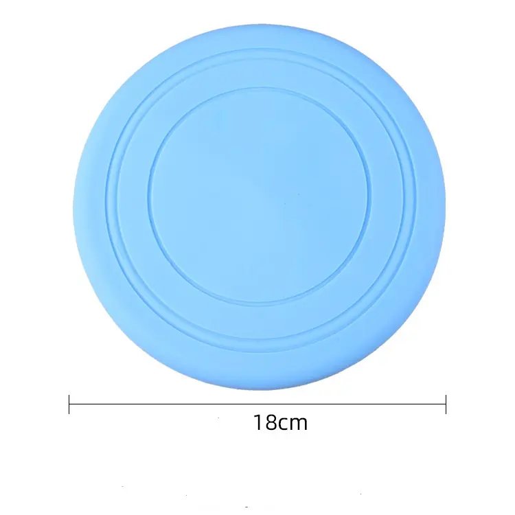 Hot selling Silicone Durable Dog Frisbeed Toy Foldable Interactive Chew Bite Resistant Pet Dog Training Supplies