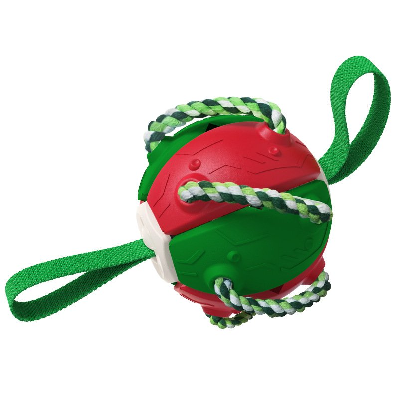 New arrival rubber durable dog toys aggressive chewers pet training football frisbeed toys Flying Disc Toy