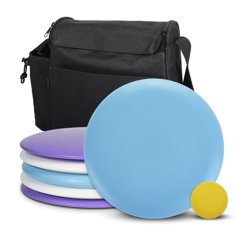 Custom pdga approved outdoor sport frisbeed disc golf beginners sets with 6 discs for kids adults training