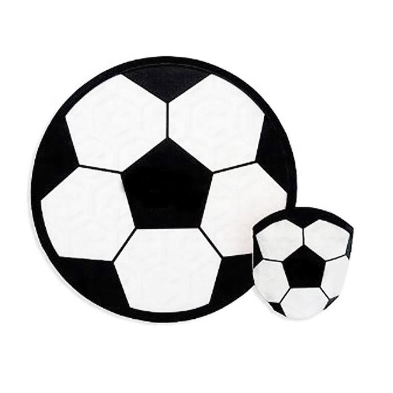 2023 Hot sell promotional Custom Polyester Nylon Pet Dog Fying Disc Toy Round Folding Flyer with Matching Pouch for Advertising