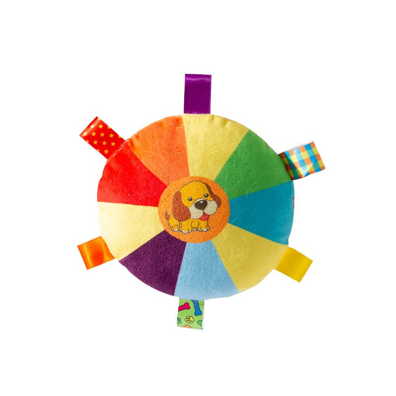 Durable Interactive Squeaky Pet Chew Toy Sustainable PP Cotton Plush Dog and Cat Frisbee