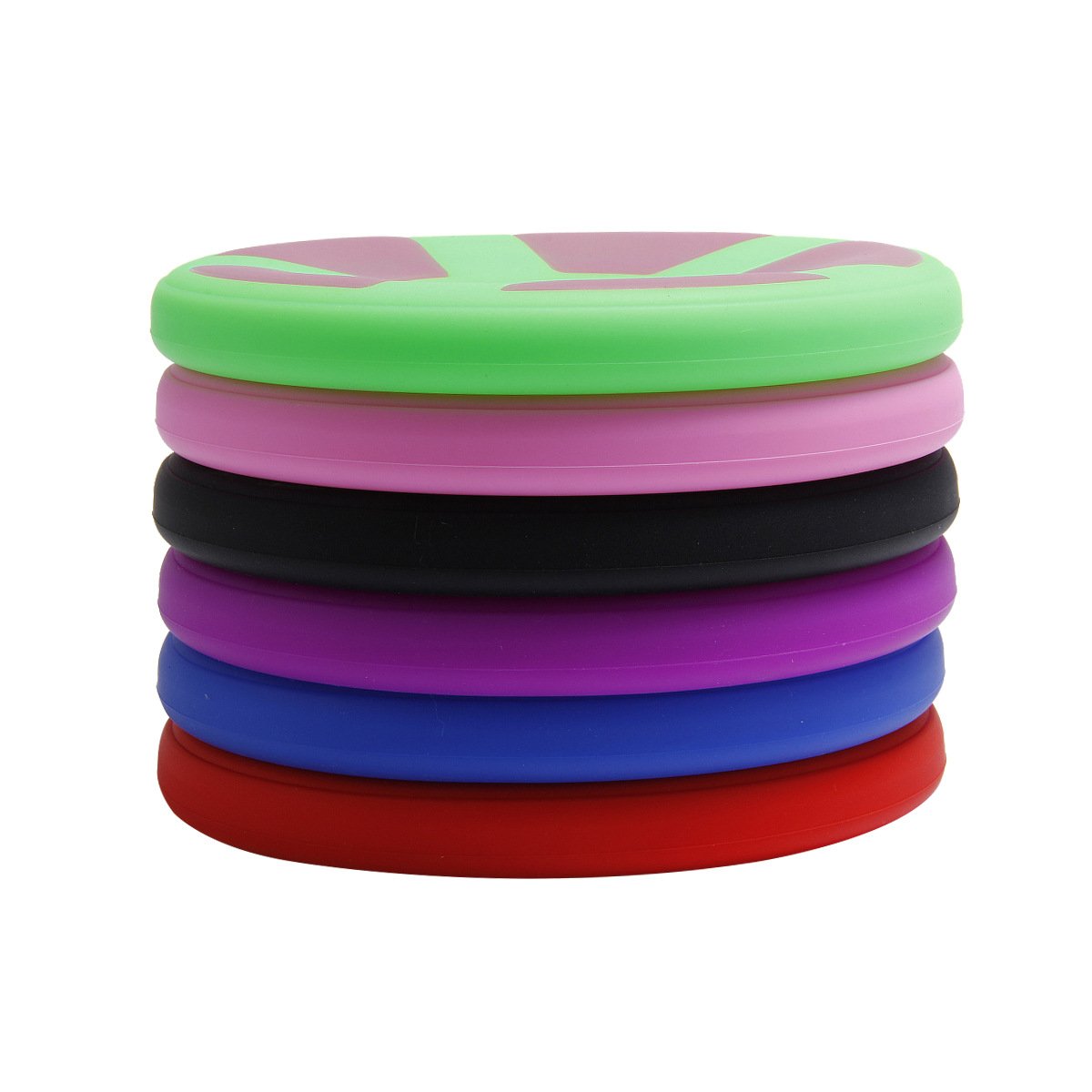Soft Silicone Fun Interactive Outdoor Pet Training Glow In The Dark Dog Frisbee Rubber Flying Dog Frisbee Disc For Dogs