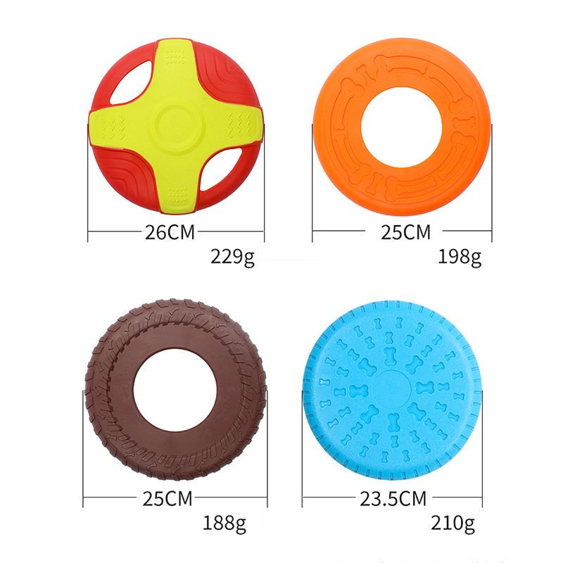 Kinyu Original TPR Dog Frisbeed Toy At Will Fold Bite resistant Sturdy Outdoor interactive dog chew toy for aggressive