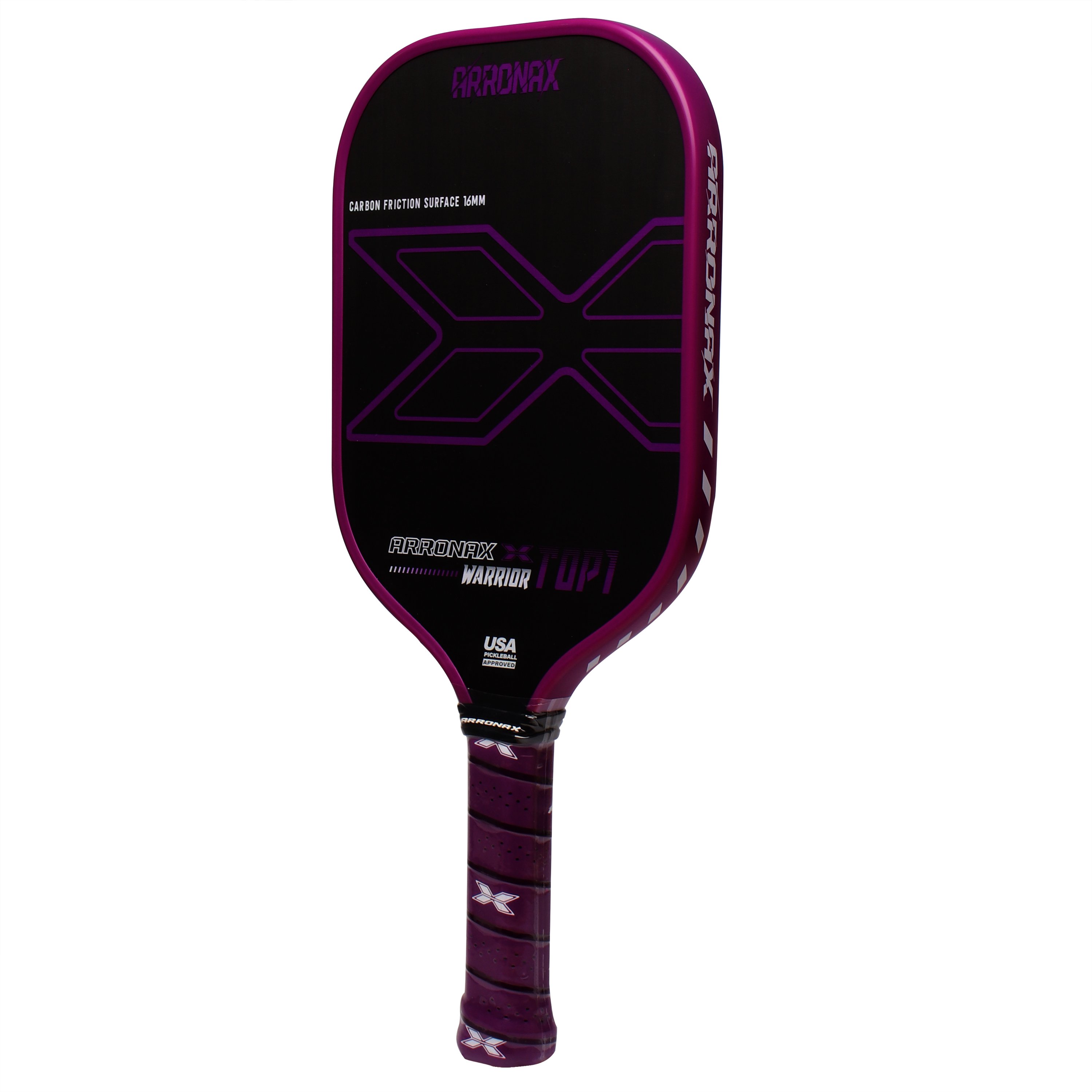 Arronax Carbon Fiber Pickleball Paddle T700 Thermoformed With Honeycomb Core Cushion Comfort Grip USA Pickleball Approved