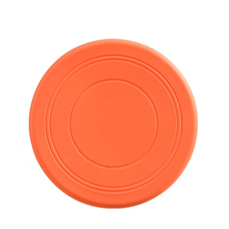 Dog Frisbee Bite resistant non-toxic dog toys Outdoor training dog supplies float throwing toy soft glue Frisbee