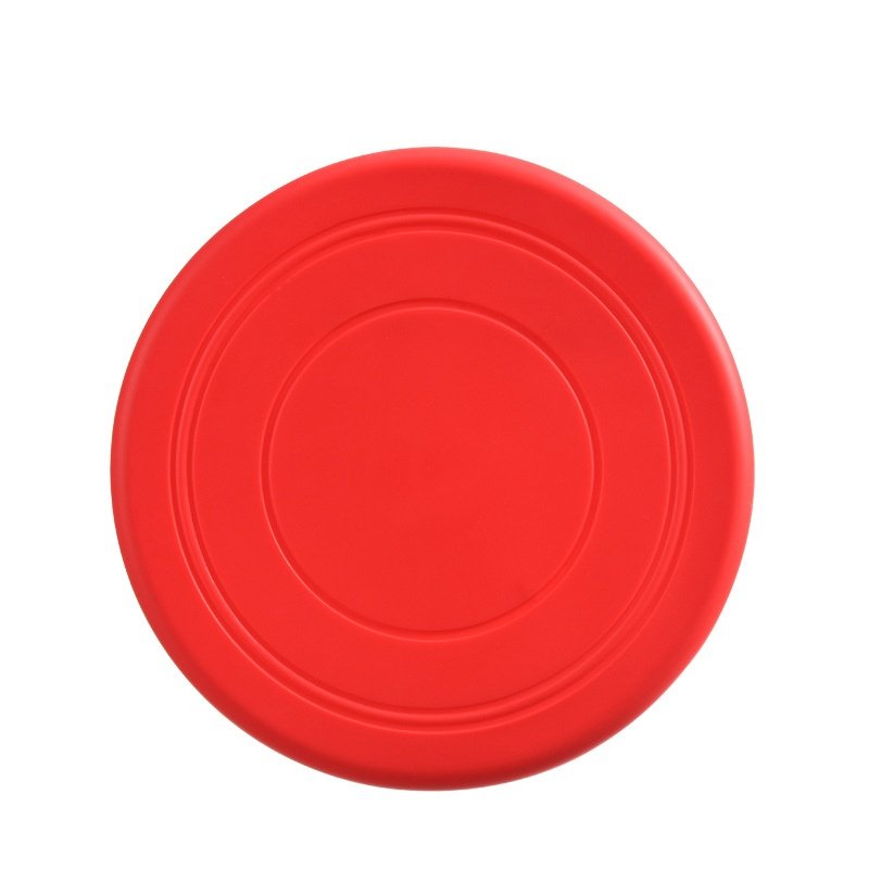 Dog Frisbee Bite resistant non-toxic dog toys Outdoor training dog supplies float throwing toy soft glue Frisbee