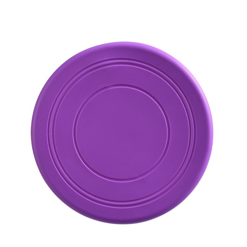 Dog Frisbee Bite resistant non-toxic dog toys Outdoor training dog supplies float throwing toy soft glue Frisbee