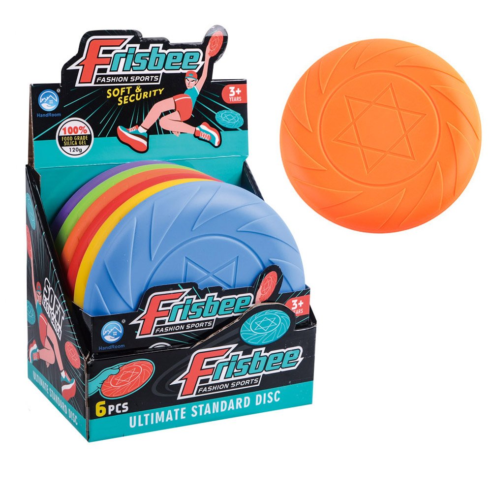 6 Pieces In 1Set Ultimate Soft Food Grade Frisbeed Disc Team Sport Toys For Adults Outdoor Game Flying Disc