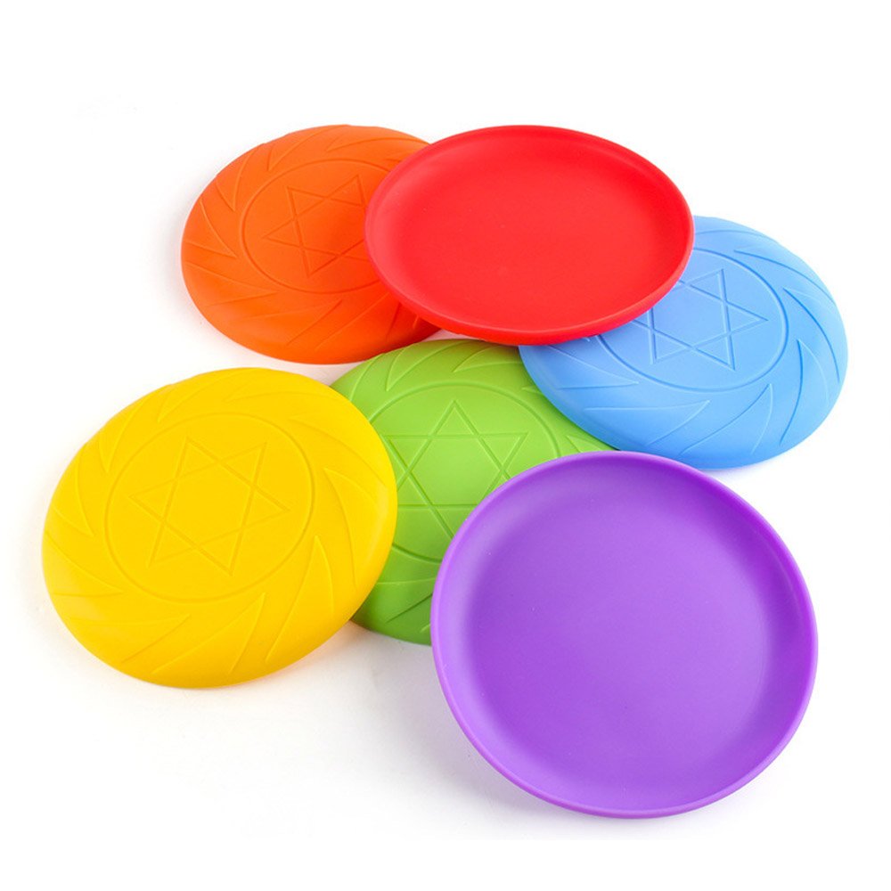6 Pieces In 1Set Ultimate Soft Food Grade Frisbeed Disc Team Sport Toys For Adults Outdoor Game Flying Disc
