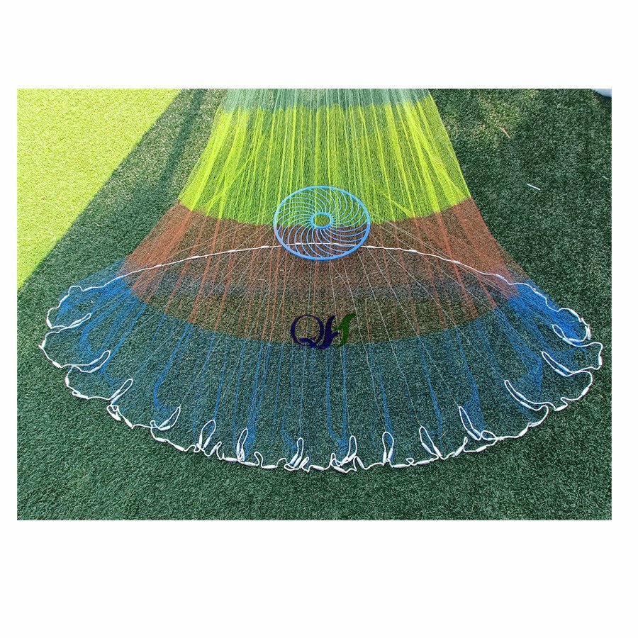 Portable Outdoor Monofilament Thread American Fishing Cast Net with Perfect Frisbees Design for beginner