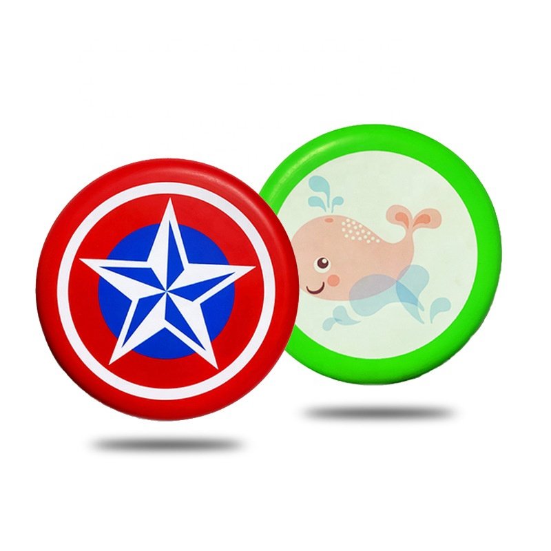 Factory Wholesale Souvenir Custom Frisbee Polyethylene Flying Discs Classic Cartoon Pattern Frisbeed