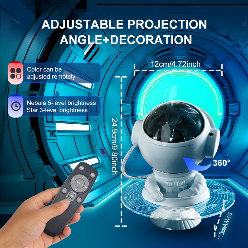 NEW products frisbee astronaut galaxy projector Pilot star night light acrylic led table Spaceman aviator sky projection Lamp