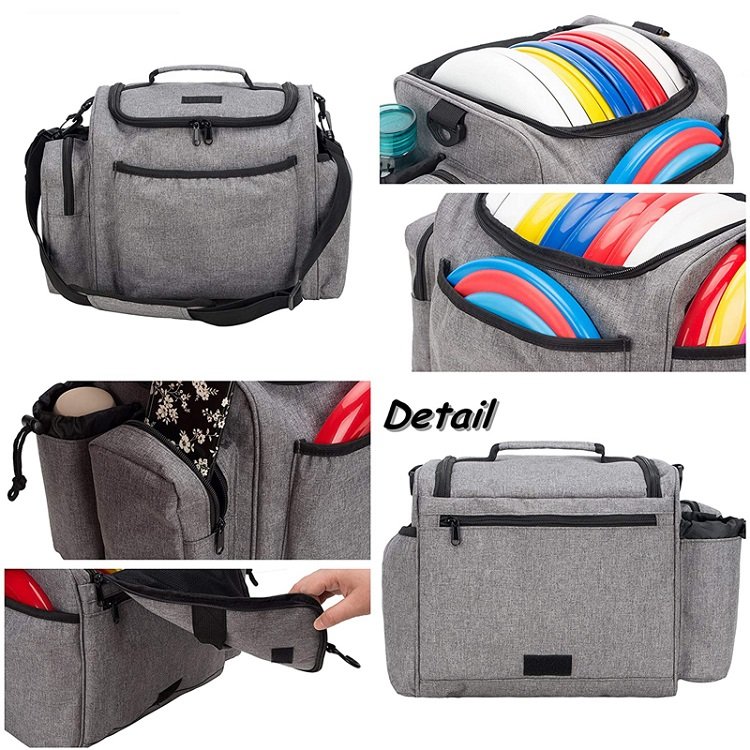 Large Capacity Outdoor Sports Frisbee Disc Golf Bag Backpack Shoulder Bag