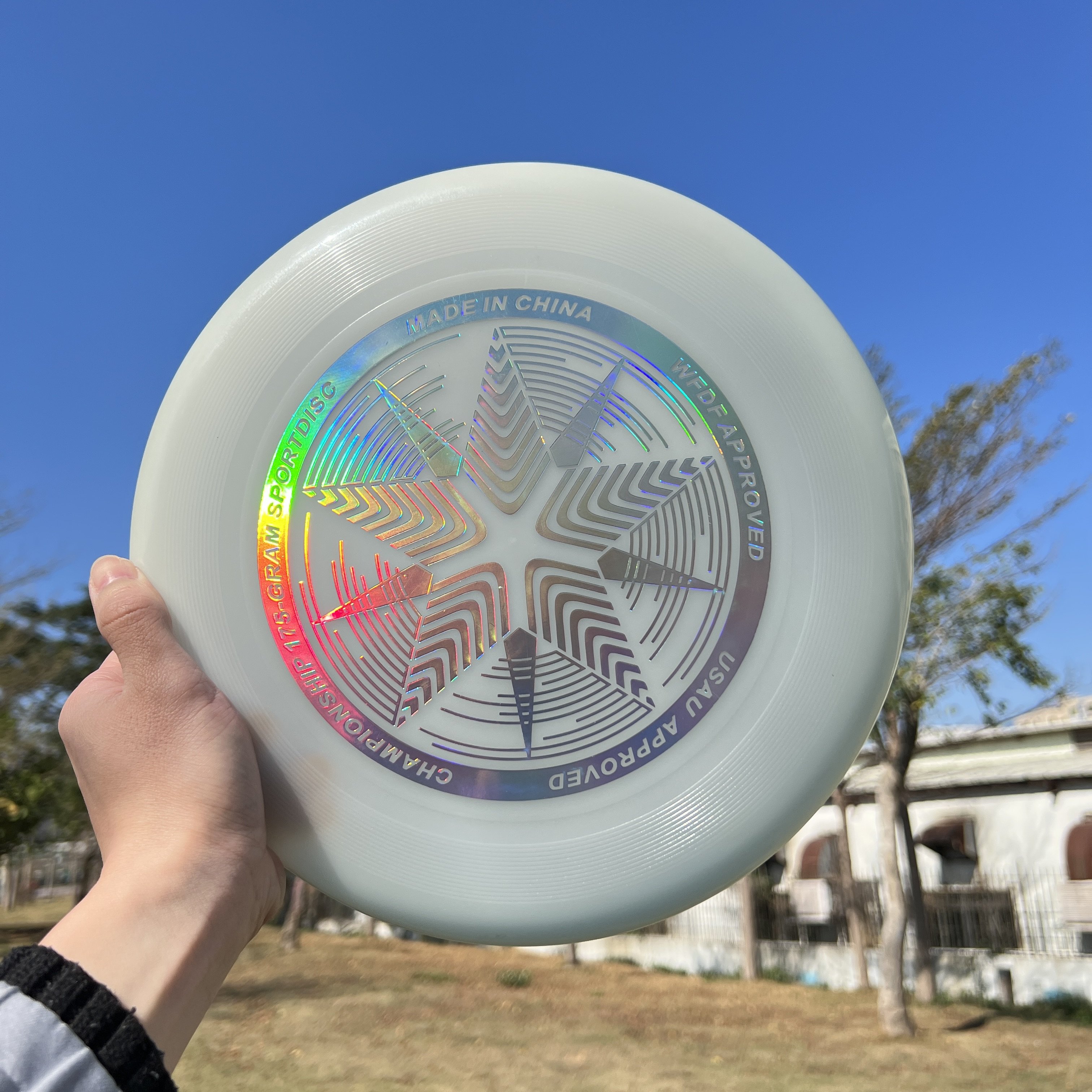 Factory Custom Hot Sell 175g luminous frisbeed Professional Outdoor game sports Ultimate frisbeed glow in the dark Flying Disc