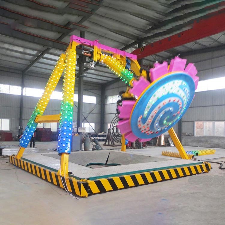 Thrilling ride amusement equipment mini pendulum swing frisbee ride