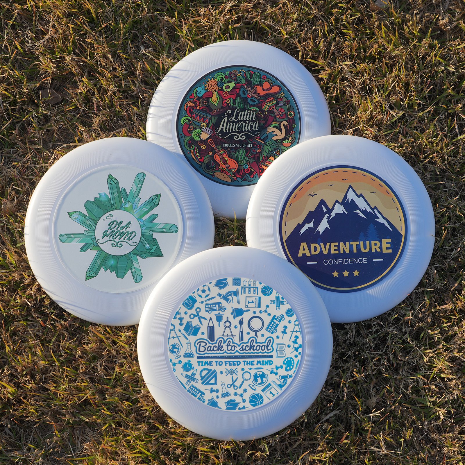 Frisbeed customized printing logo pattern dog led ultimate pro ultra light frisbee