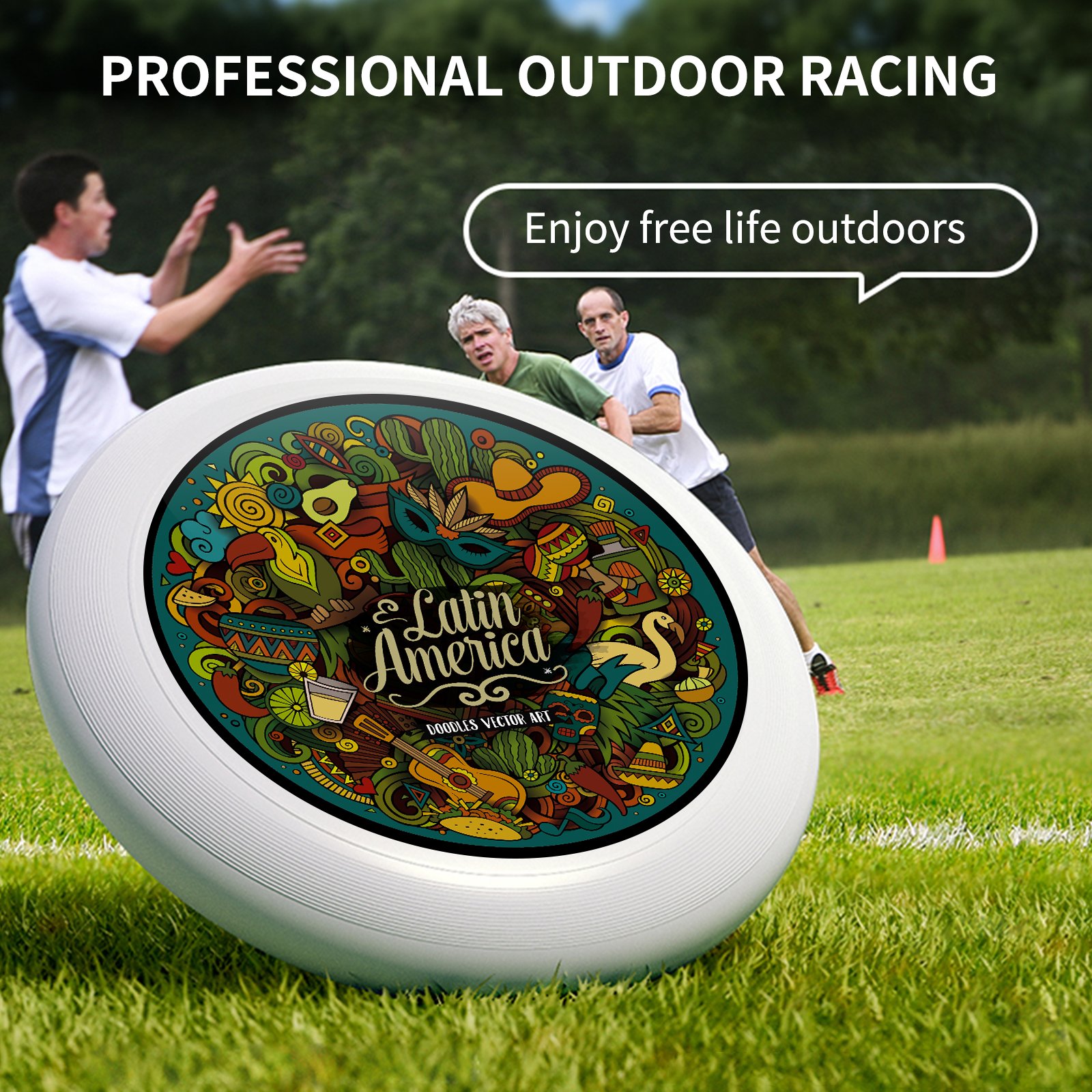 Frisbeed customized printing logo pattern dog led ultimate pro ultra light frisbee