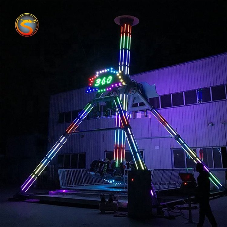 Super Exciting Pendulum Amusement Park Fun Small Equipment 6 Seats 360 Degree Rotating Mini Pendulum Rides For Sale