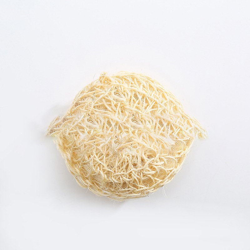 Natural sisal Frisbee Bath Ball Cleaning Bath Biodegradable Shower Luffa Loofah Sponge Exfoliating Body Scrubber