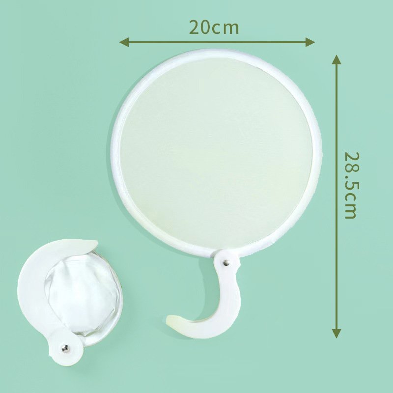 Wholesale Hot Sale Portable Pocket Flyer Frisbeed Foldable Nylon Round Hand Fan With Pouch