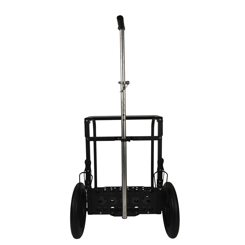 High Quality Metal Frame Disc Golf Backpack Cart With Off-Road All-Terrain Tubeless Foam Tires