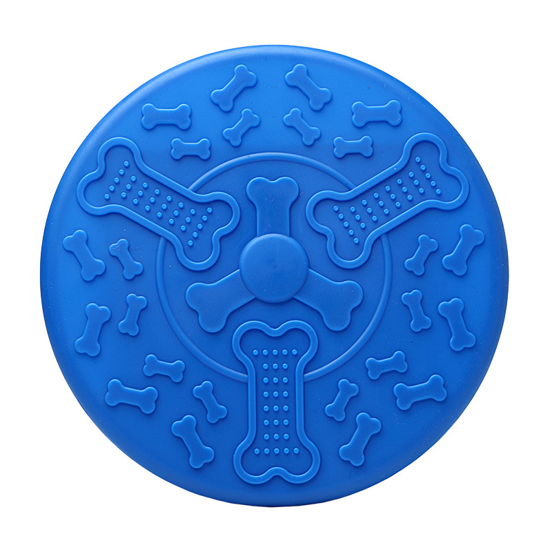 Manufacturer Hot Sale Wholesale Dog Frisbees Toy Light Rubber Feeding Training Pet Interactive & Movement Pet Toys
