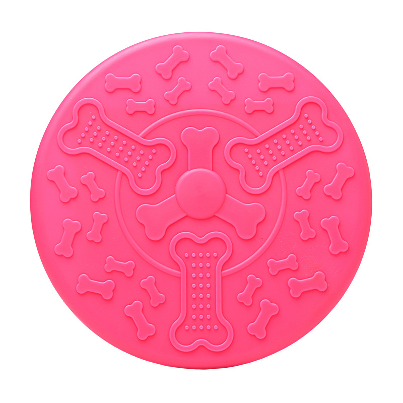 Manufacturer Hot Sale Wholesale Dog Frisbees Toy Light Rubber Feeding Training Pet Interactive & Movement Pet Toys