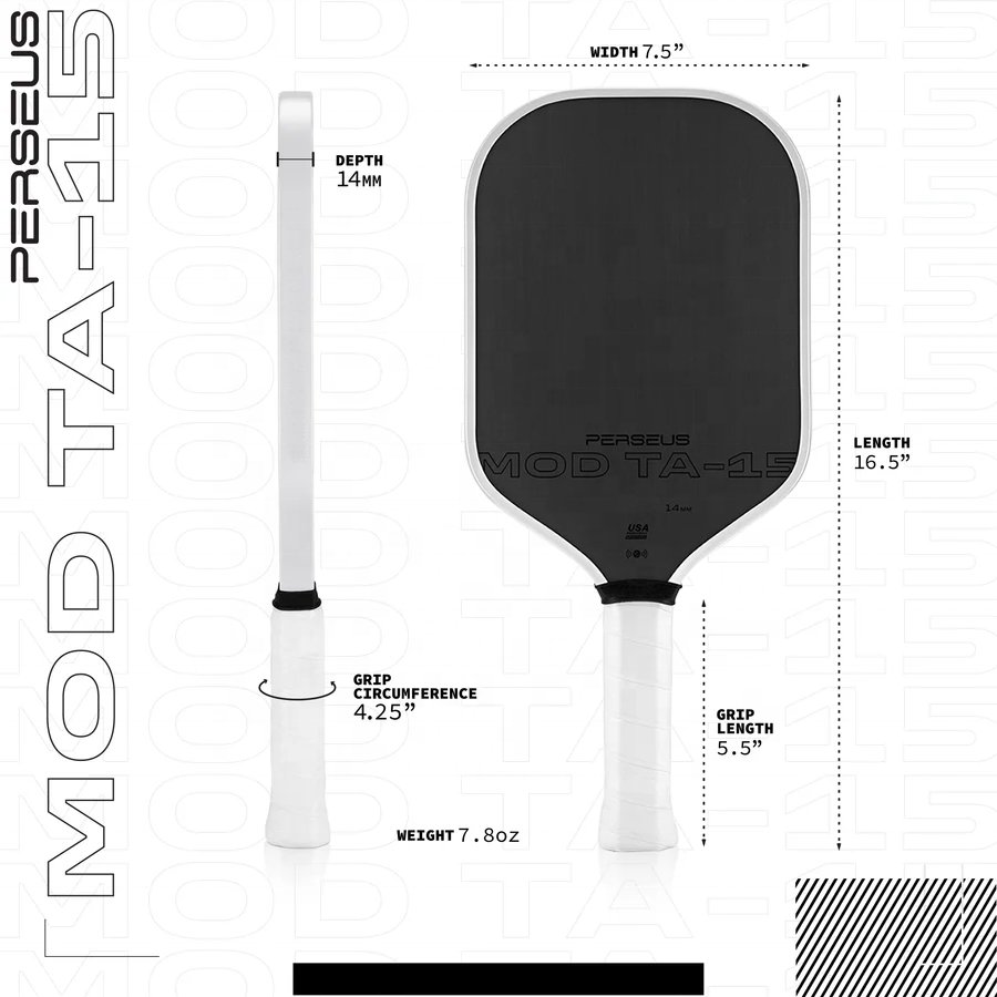 JOOLA Perseus MOD TA 15 Pro Player Edition Pickleball Paddle USAPA Approved 14mm Gen 3 Propulsion Core Carbon Surface JOOLA GEN3