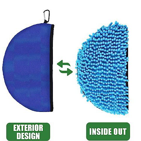 Outdoor Sports Flying Disc Cleaning Towel Pouch Case Cleaning Dirt Bag Frisbees Sport Disc Golf Cleaning PET Discs Washed Bag
