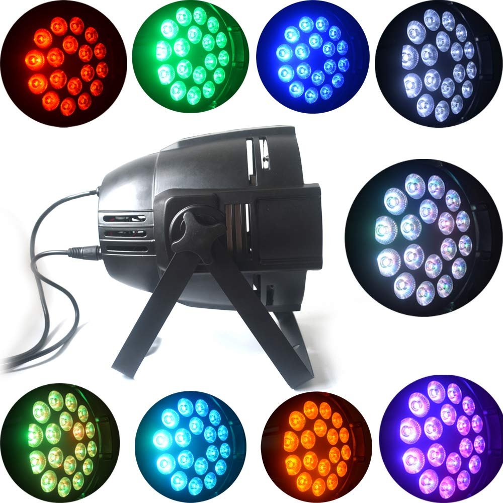 18-ball LED Stage Lights 4-in-1 Flying Frisbee for Karaoke for Bars and Rooms to Sing Together