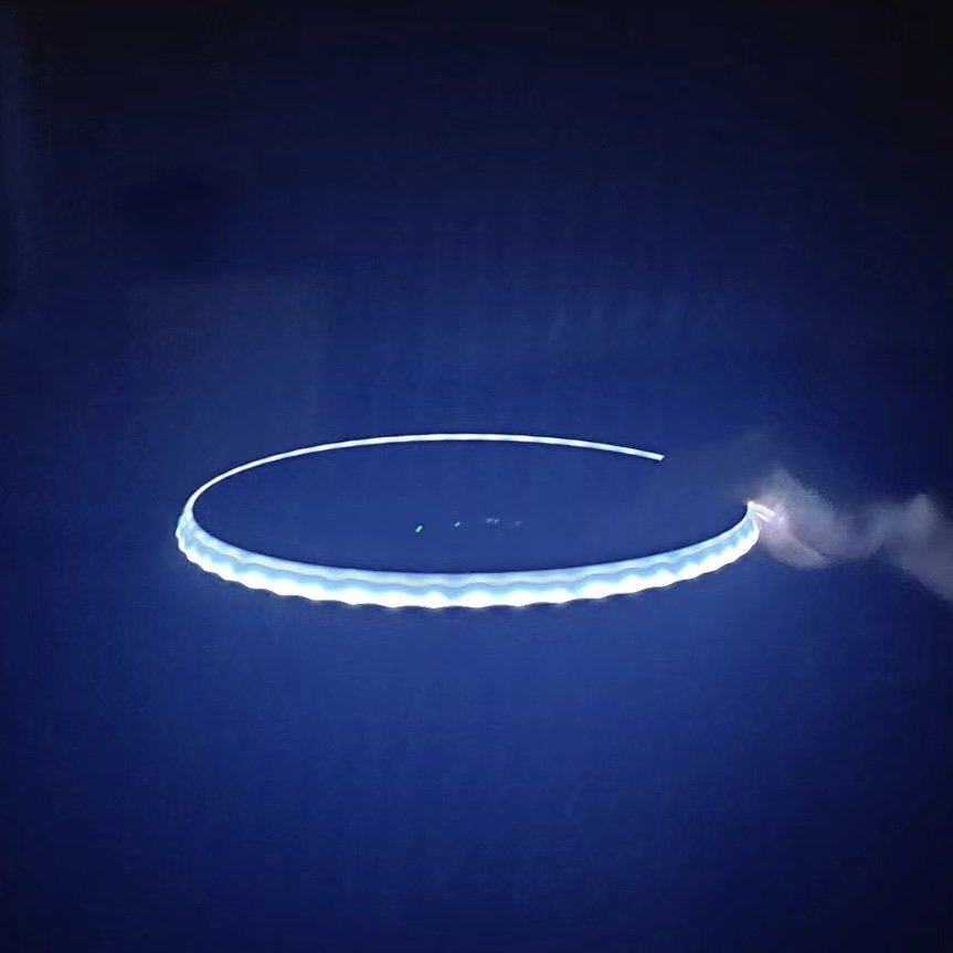 luminous LED frisbeed 175g Ultimate Flying Disc Outdoor Sports Anti-Lost,Rechargeable Light-up Disc