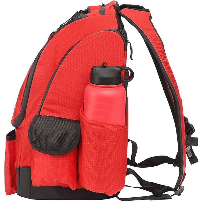 Large size Lightweight Durable 1000D Disc Golf Backpack Bag Frisbee Golf Disc Bag With Water Bottle holder