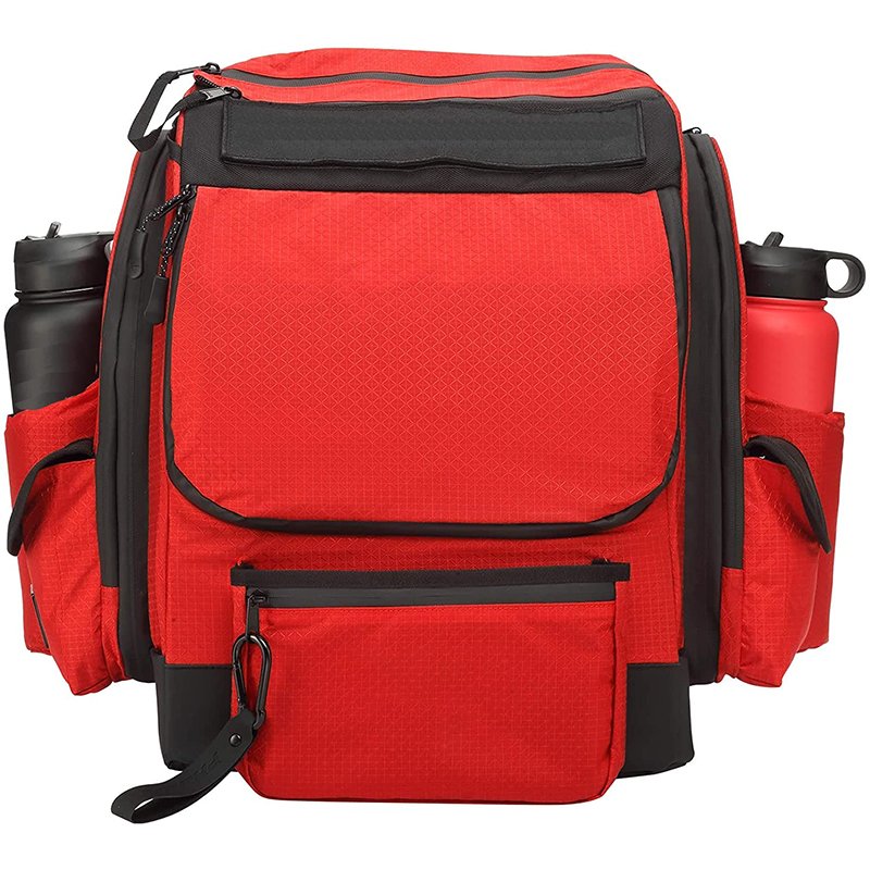 Large size Lightweight Durable 1000D Disc Golf Backpack Bag Frisbee Golf Disc Bag With Water Bottle holder