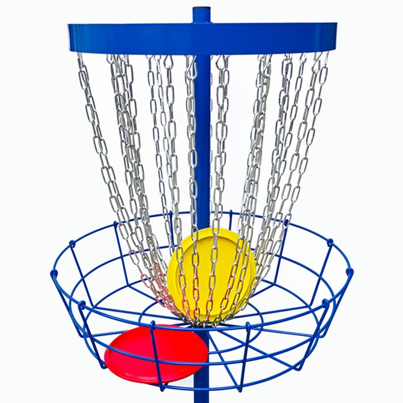 Golf Game Flying Disc Camping Outdoor Equipment Team Building Competitive Basket 24 Chain Iron Frame Professional Throwing Disc