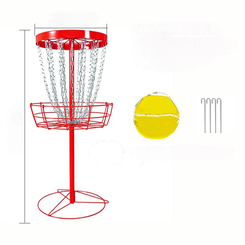 Golf Game Flying Disc Camping Outdoor Equipment Team Building Competitive Basket 24 Chain Iron Frame Professional Throwing Disc