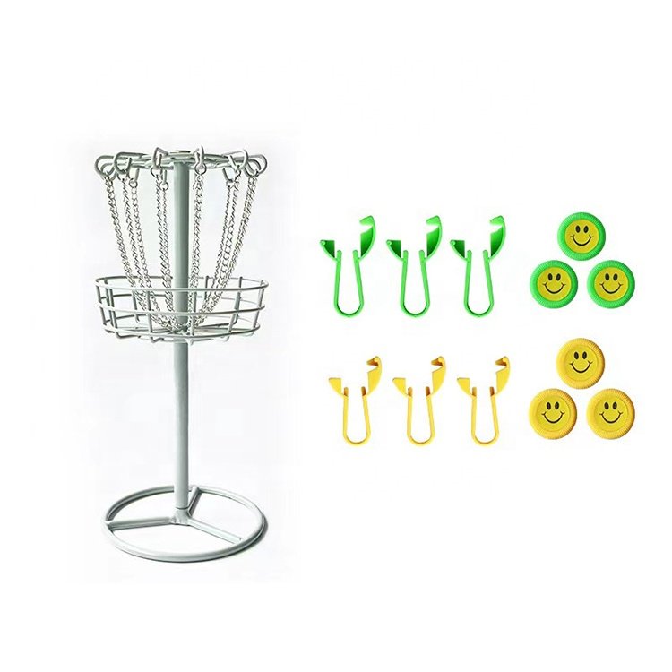 Hot Selling Portable Mini Children's Throwing Training Net Iron Frame Frisbee Disc Golf Basket