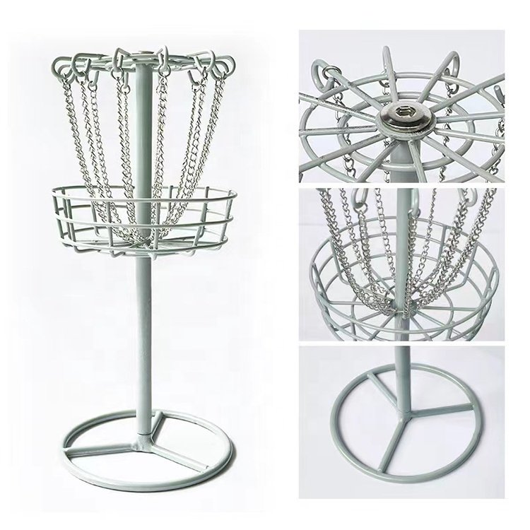 Hot Selling Portable Mini Children's Throwing Training Net Iron Frame Frisbee Disc Golf Basket