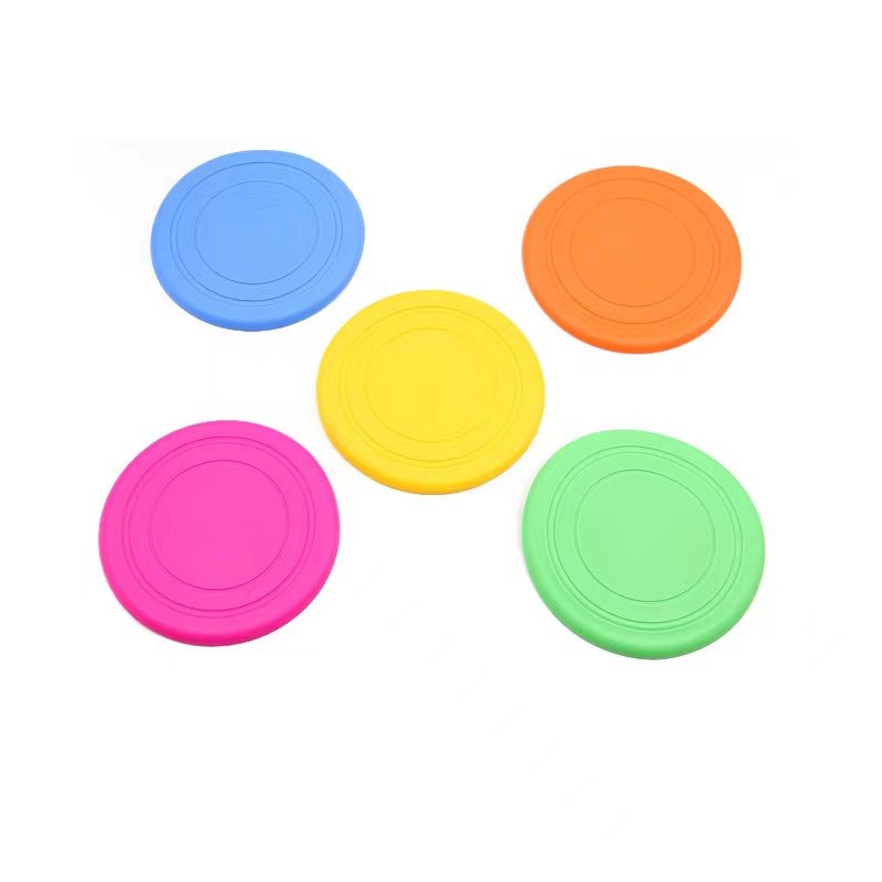 Outdoor Durable Chewable Silicone Soft Frisbeed Silicone Round Flying Disc Other Pet Dogs Toys