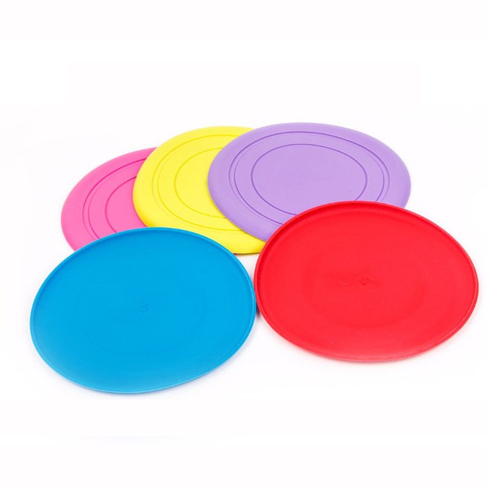 Wholesale Silicone Interactive Training Flying Disc Toy Beach Outdoor Pet Frisbeed Toys